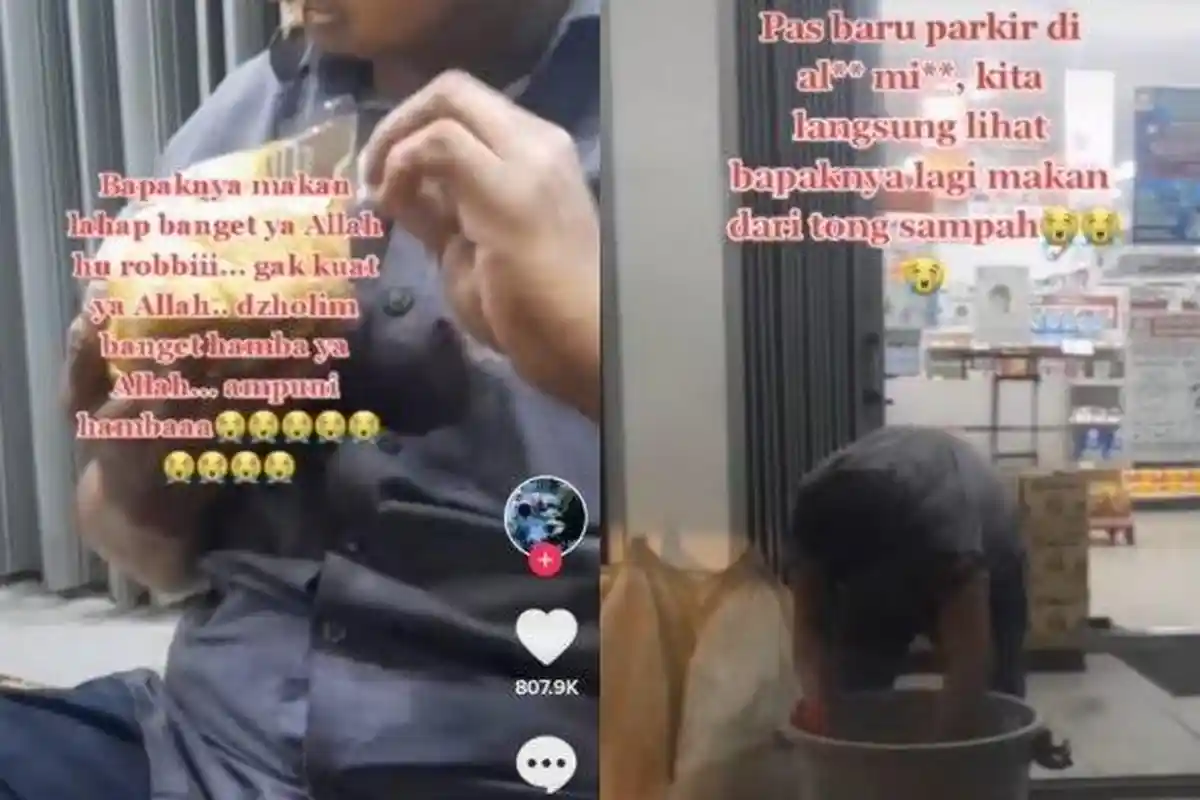 Nasib Pak Endang, Pria Viral yang Makan Nasi Bungkus Pungut dari Tong Sampah, Dapat Rp 20 Juta