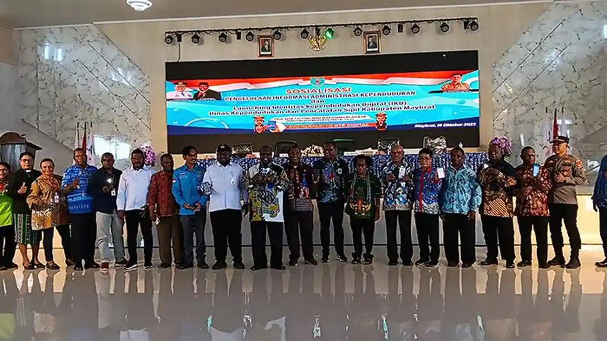 Launching IKD, Pemkab Maybrat Sosialisasikan Pengelolaan Informasi Administrasi Kependudukan