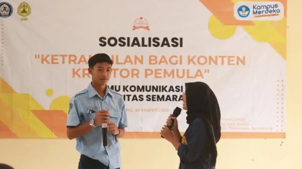 Mahasiswa Ilkom USM Beri Sosialisasi Keterampilan Bagi Konten Kreator Pemula