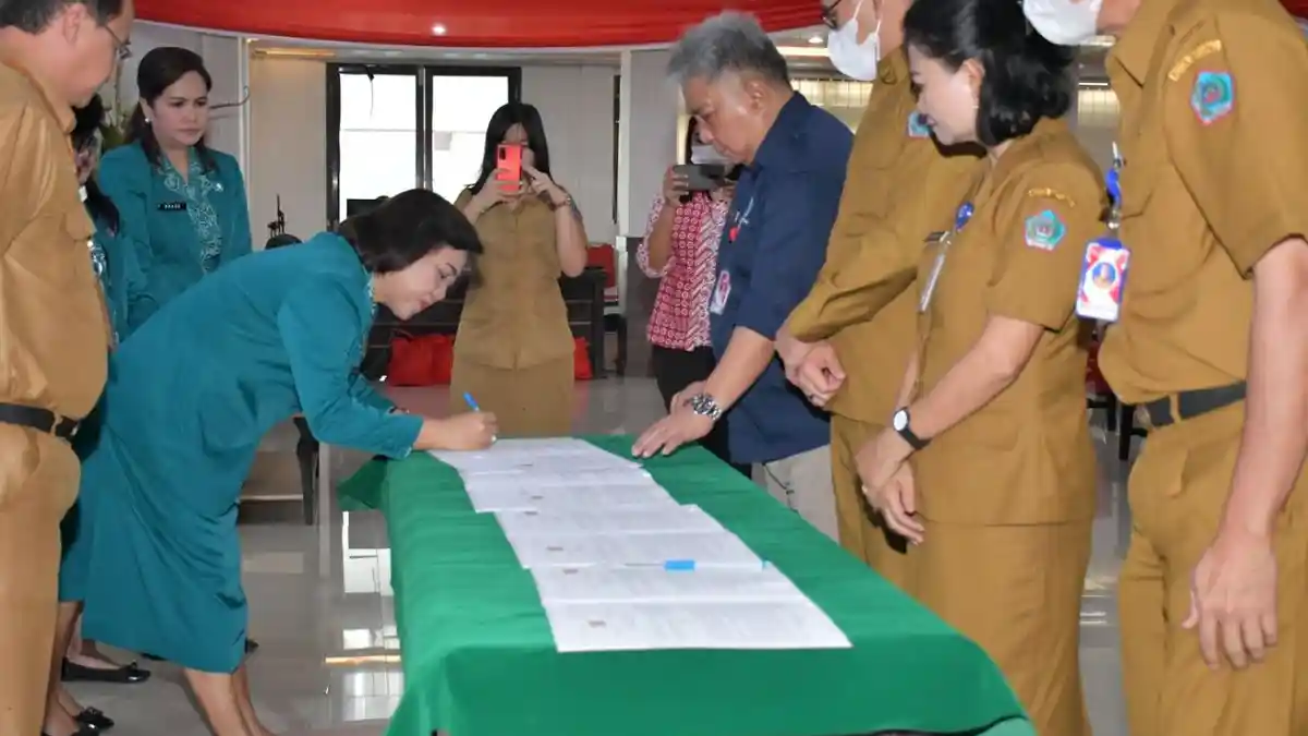 Akhir Tahun 2022, TP PKK Bitung Sulawesi Utara Teken MoU dengan 4 Dinas