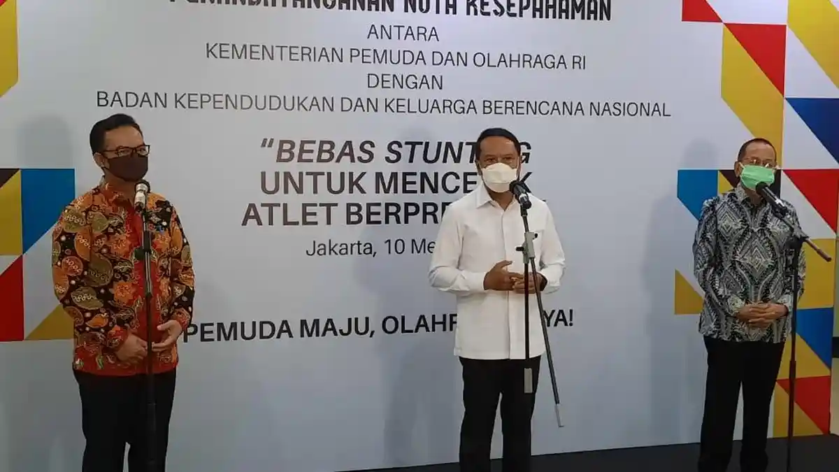 Menpora Amali Ingin Masalah Stunting Bisa Ditekan Sehingga Harapan Indonesia Emas 2045 Bisa Tercapai