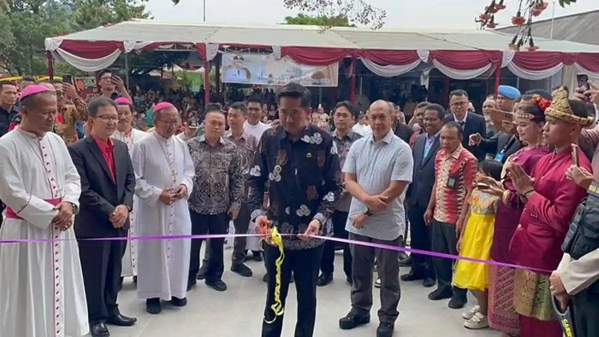Kaffah Resmikan Gereja Katolik Santo Yosep di Tanjung Enim