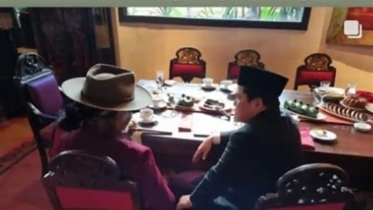 Quick Count Pilpres 2024, Erick Thohir Panggil Seseorang Mbah, Siapakah Dia?