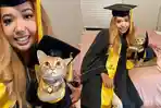 Francesca-Bourdier-dan-kucingnya-Suki-wisuda-bareng-toga.jpg