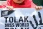 HTI Demo Tolak Miss World