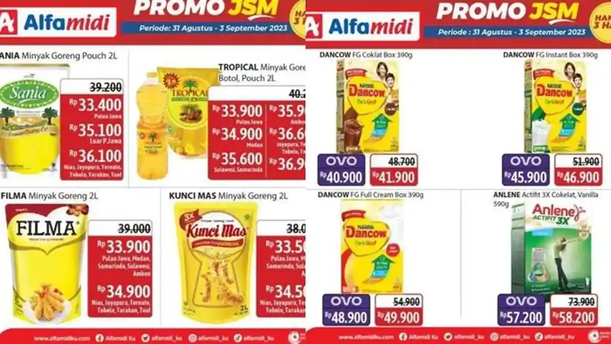 Promo Alfamidi Hari ini 1 September 2023, Bayar Pakai OVO Belanja Bulanan Super Hemat