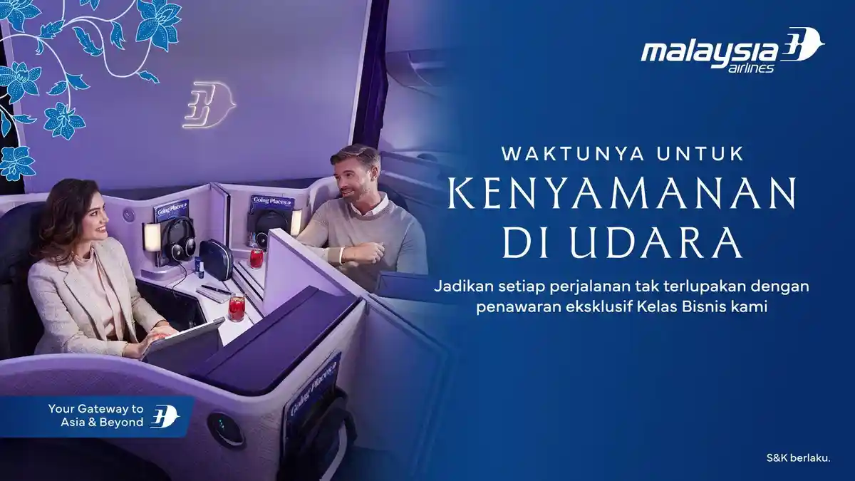 Malaysia Airlines Ajak Penumpang Nikmati Kenyamanan Premium di Udara
