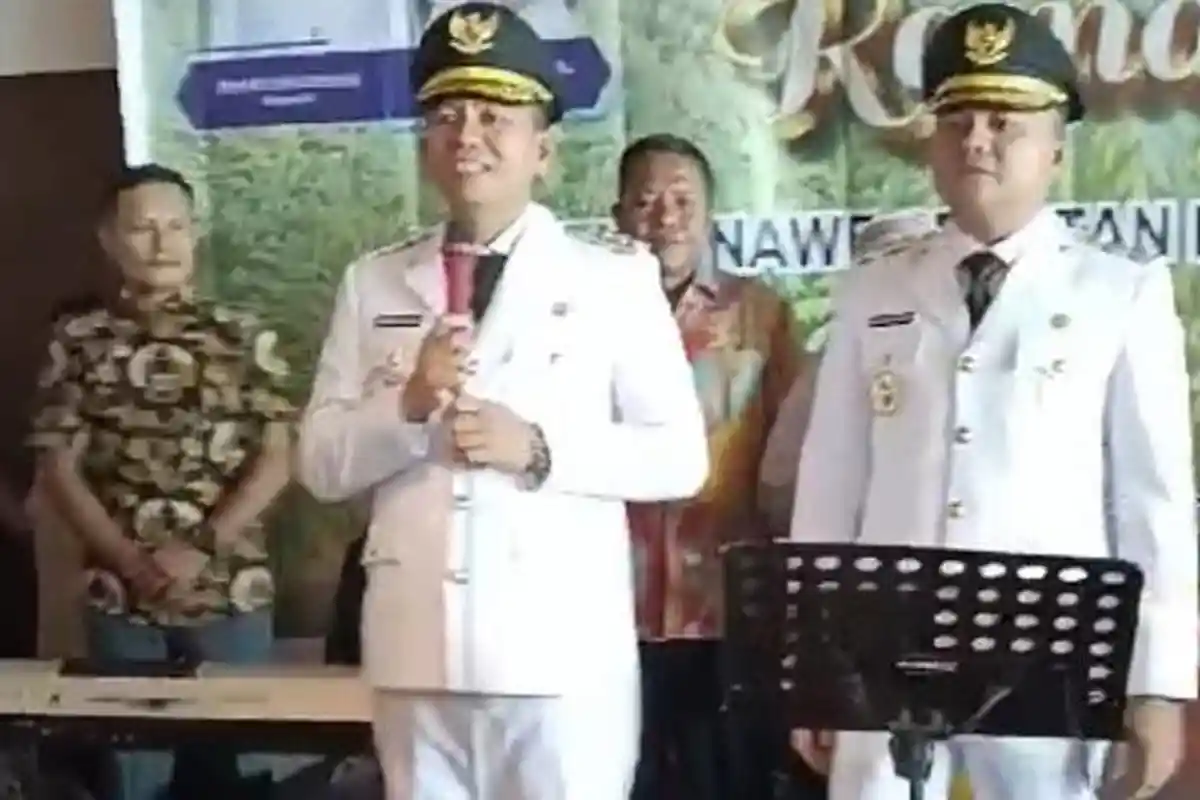 Usai Dilantik Presiden Prabowo, Bupati dan Wabup Konawe Selatan Irham-Wahyu Berikan Sambutan Perdana