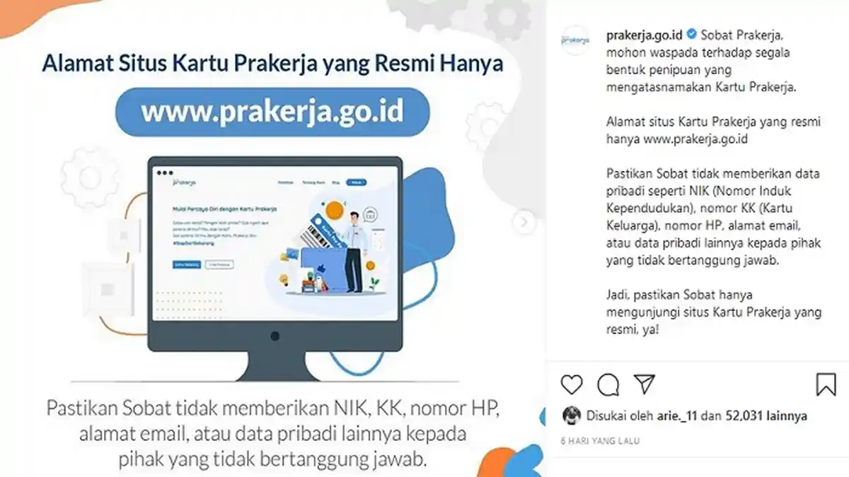 UPDATE Kartu Prakerja, 373.745 Orang Masuk Daftar Hitam, Ini Penyebabnya