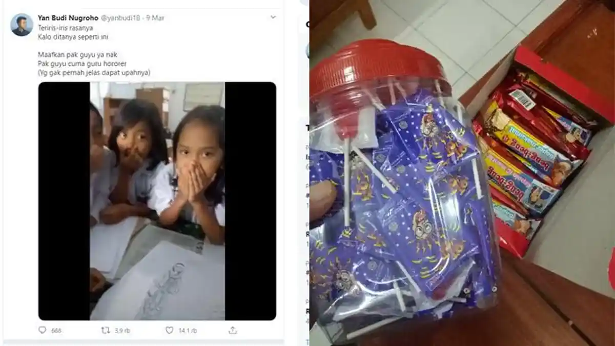 Video Murid Tanya Gaji dan Minta Permen ke Gurunya, Warganet Tergerak Berikan Donasi