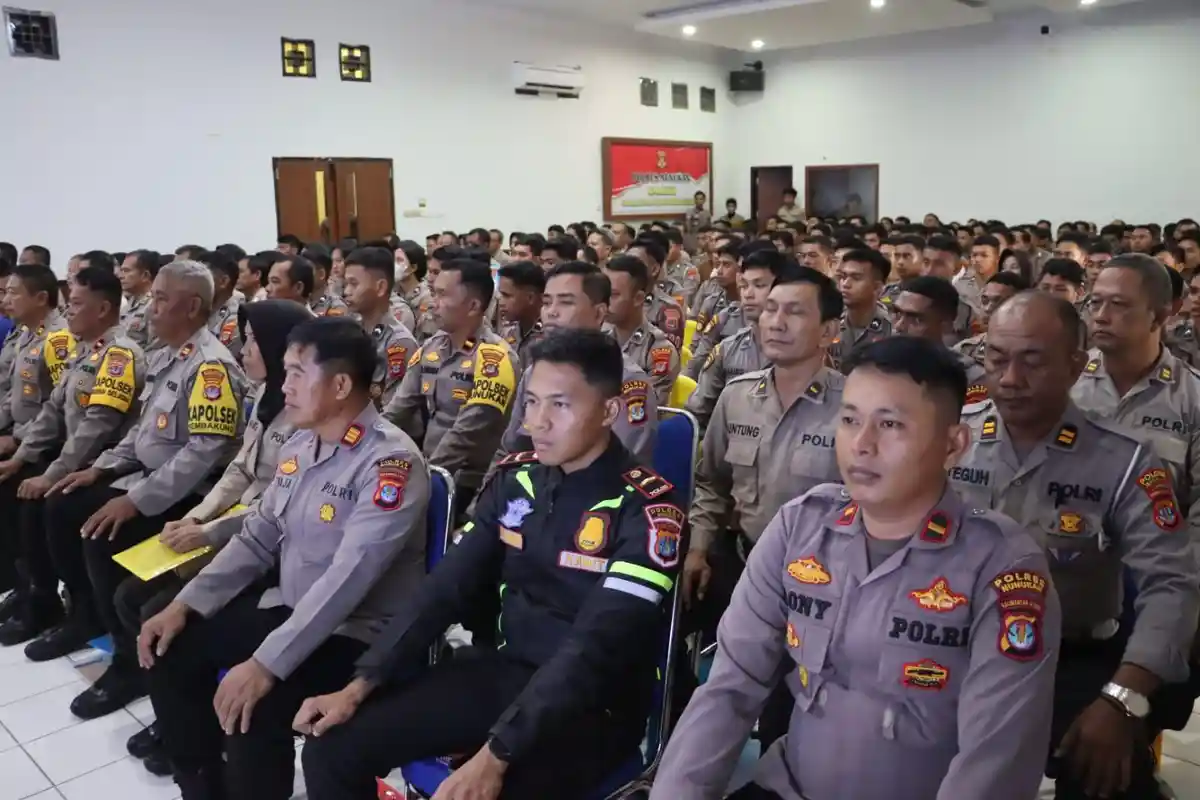 Jelang Pemilu Polres Nunukan Gelar Latihan Pra Operasi Mantap Brata Kayan, Kapolres: Jaga Netralitas