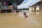 3 Sungai Meluap, 6 Kelurahan di Prabumulih Terendam Banjir, 2 Sekolah Belajar Daring 