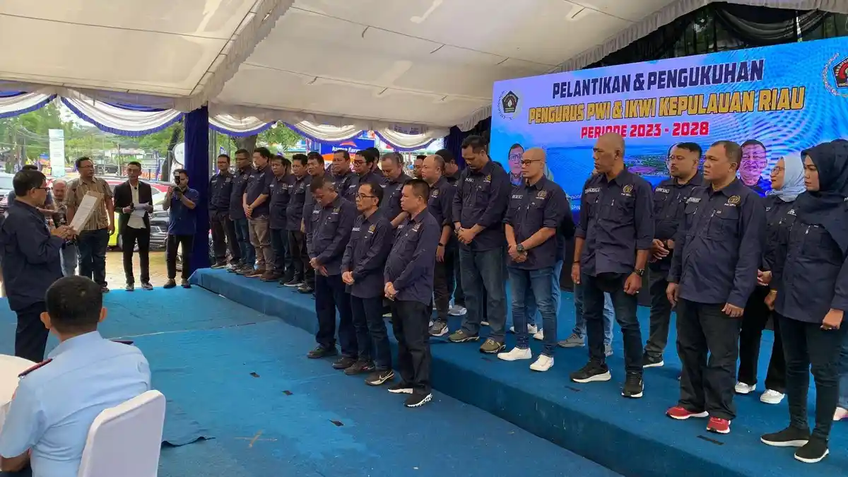 PWI Kepri Kini Berkantor di Tanjungpinang, Kukuhkan Pengurus Hingga 2028