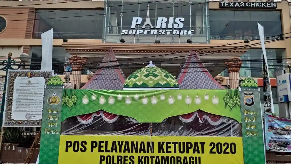 Pos Pelayanan Ketupat Polres Kotamobagu Usung Tema Ikonik