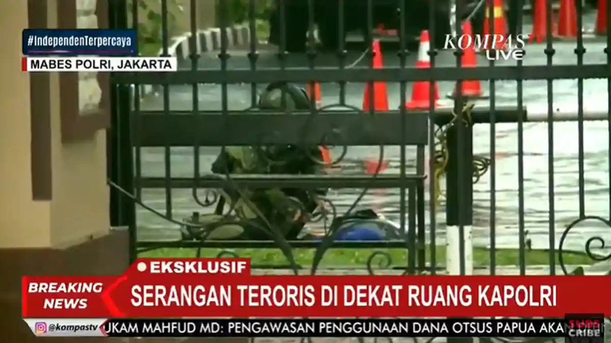 Tim Gegana Periksa Jasad Terduga Teroris yang Serang Mabes Polri, Pelaku Diduga Perempuan