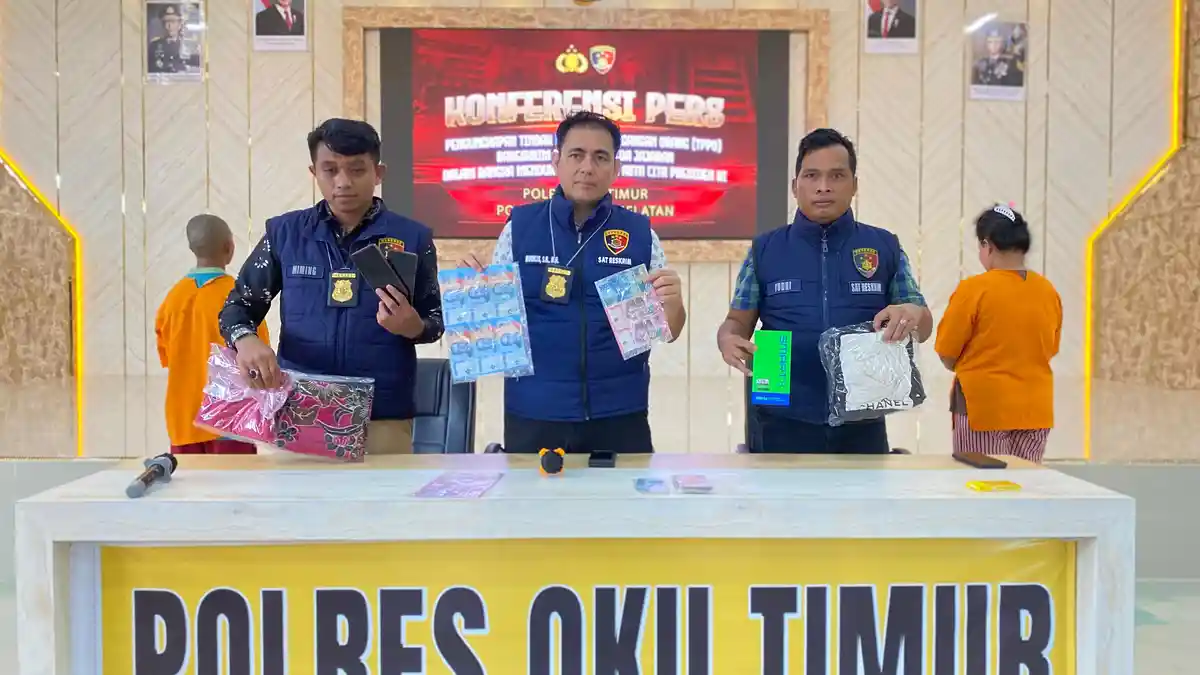 Polisi Bongkar Dua Kasus TPPO di OKU Timur, Transaksi Via Aplikasi Hijau
