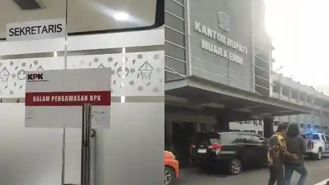 OTT KPK di Muara Enim Sumsel: Ruang Bupati dan Rumah Dinas Disegel