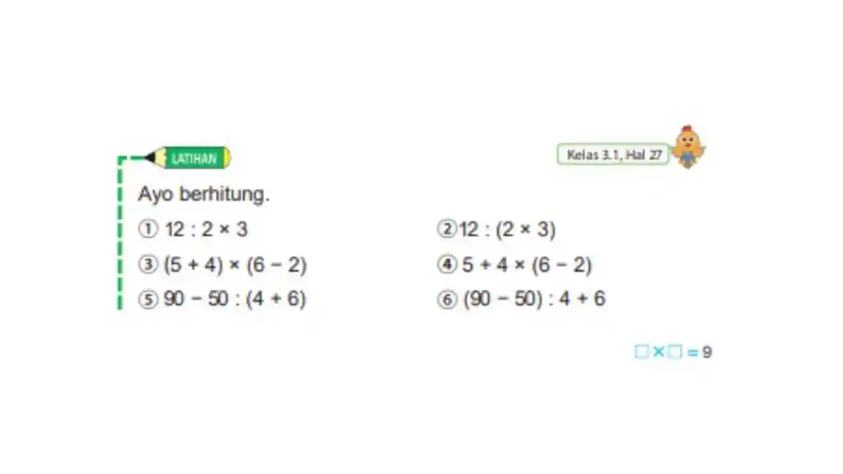 Kunci Jawaban Matematika Kelas 4 Kurikulum Merdeka Volume 2 Halaman 9
