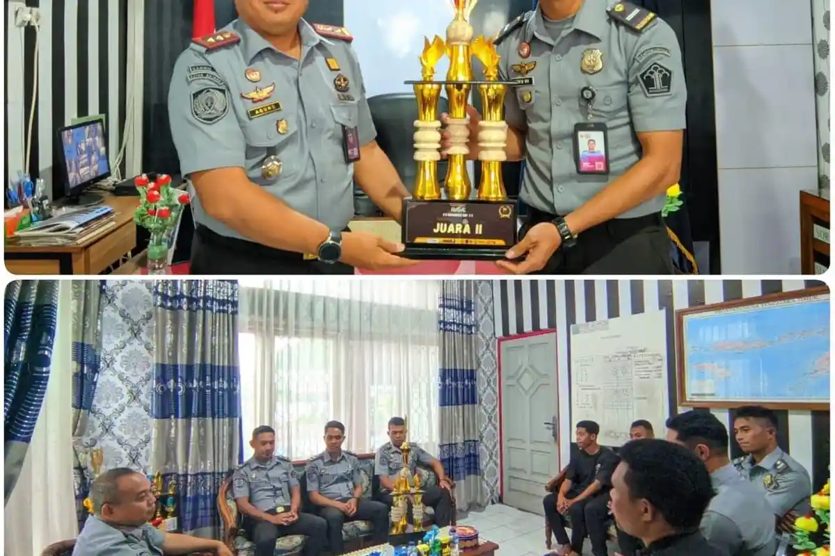 Harumkan Nama Kemenkumham, Tim Futsal Rutan Bajawa Runner Up Futsal A13 Manggarai