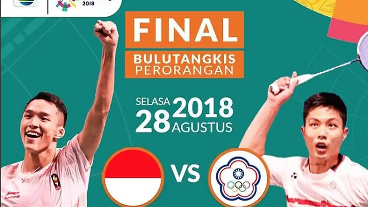 SEDANG BERLANGSUNG Live Indosiar Final Bulutangkis Asian Games 2018, Tonton di Sini Tanpa Acak