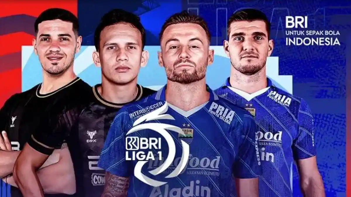 Live Gratis Indosiar! Link Streaming Bola Dewa United vs Persib Hari ini via TV Online Jam 19.00 WIB