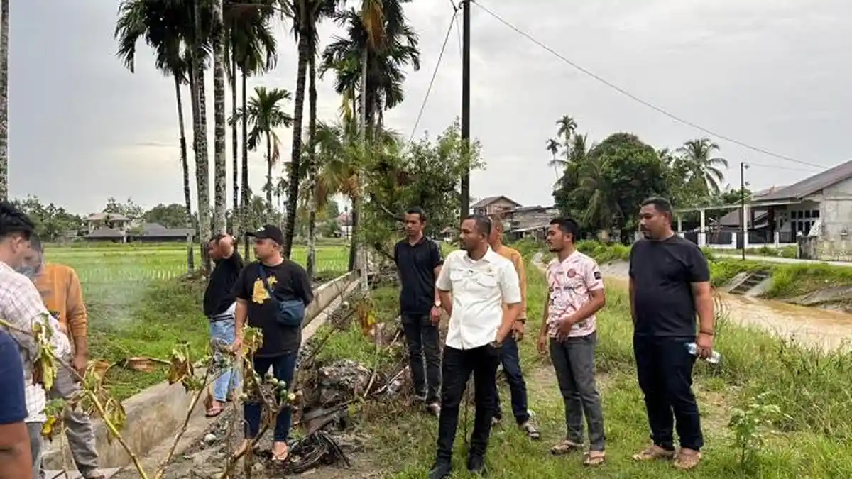 Anggota DPR RI Jamaluddin Idham Tinjau Irigasi Beutong Nagan, Perkuat Produktivitas Pertanian Aceh - Serambinews.com