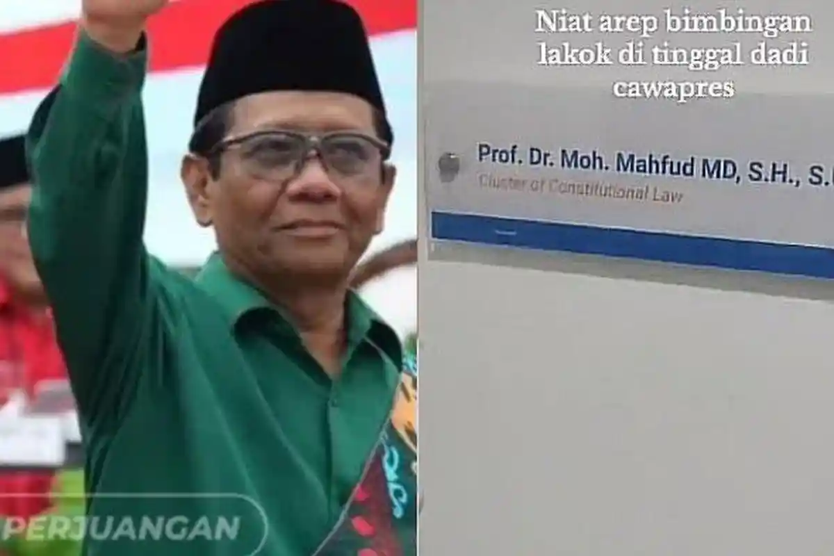 IMBAS Mahfud MD Jadi Cawapres Ganjar Pranowo, Viral Curhat Mahasiswa Ngaku Anak Bimbingan Skripsinya