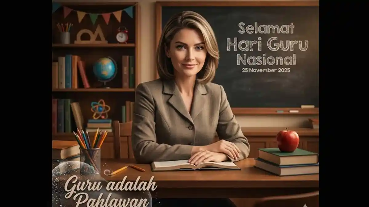 12 Prompt AI Selamat Hari Guru Nasional 2025 Elegan dan Estetik, Pakai Foto Sendiri