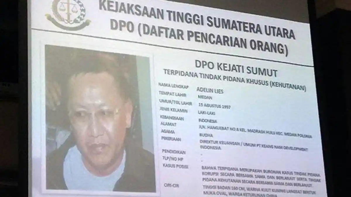 Buronan Beresiko Tinggi Adelin Lis Berhasil Dipulangkan ke Indonesia, Ternyata Begini Prosesnya