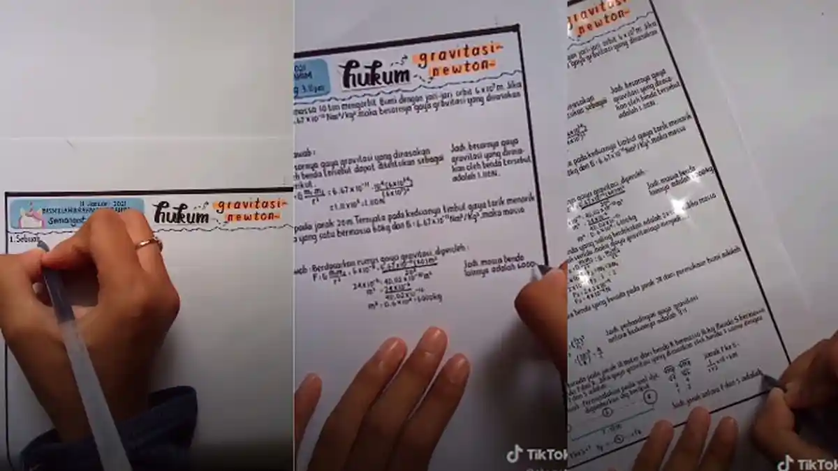 Viral Tulisan Tangan Sangat Rapi Milik Siswa SMA di Cilacap, Netizen Berkomentar Heran