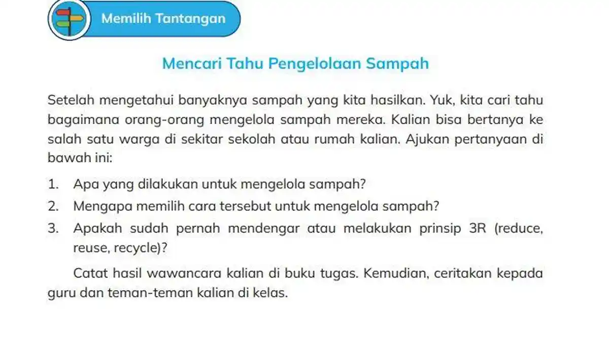Kunci Jawaban IPAS Kelas 5 Halaman 227 Kurikulum Merdeka: Mencari Tahu Pengelolaan Sampah