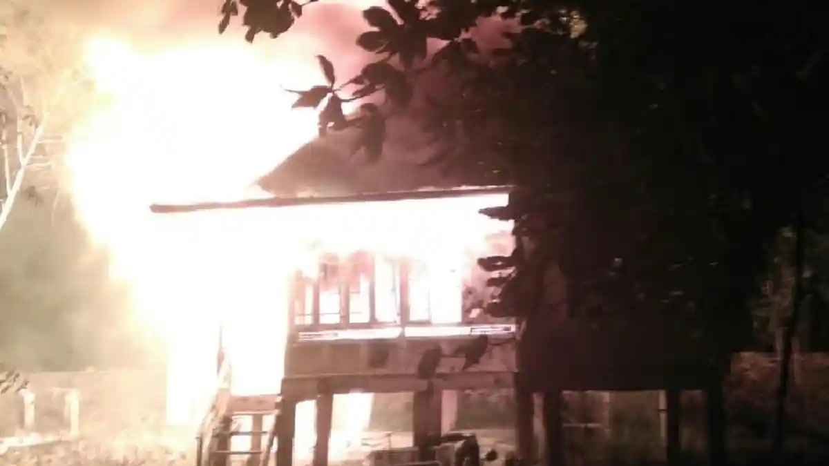 Satu Keluarga Tewas Terbakar dalam Rumah yang Baru Ditempati Satu Minggu di Gowa
