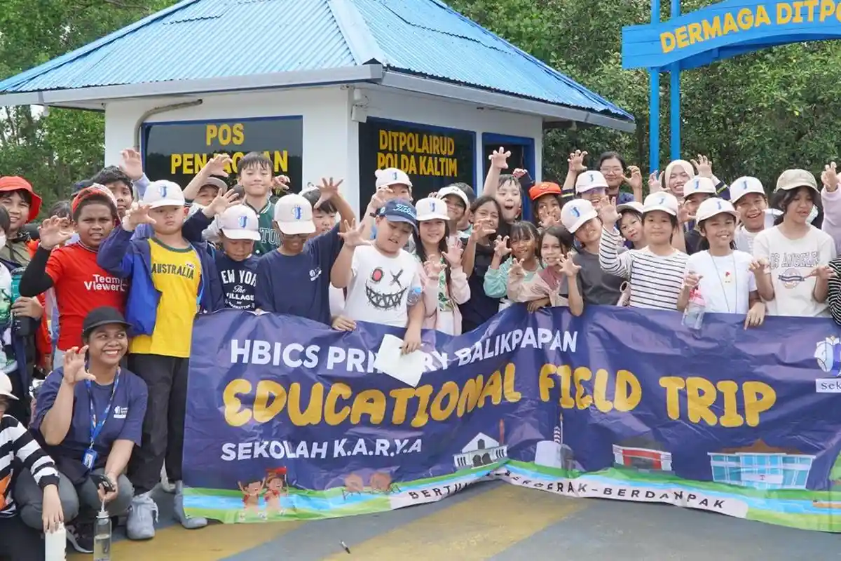 Polairud Polda Kaltim Ajak Siswa SDK Harapan Bangsa Belajar Tentang Ekosistem Mangrove Balikpapan