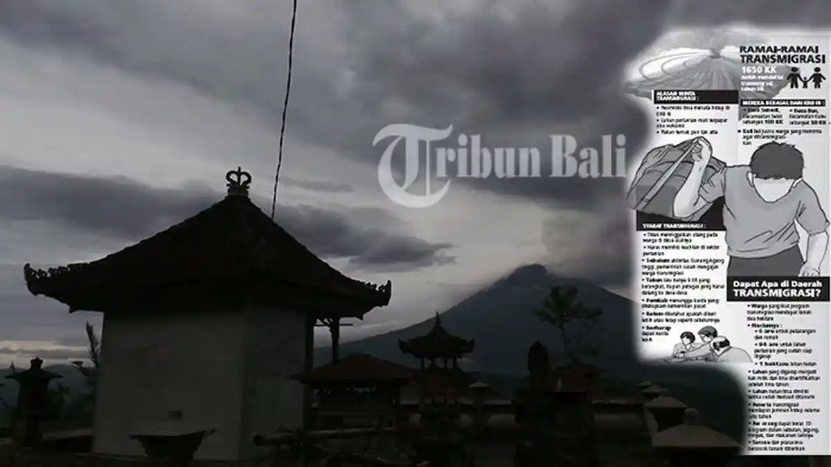 Pengungsi Gunung Agung Ramai-ramai Ikut Program Transmigrasi