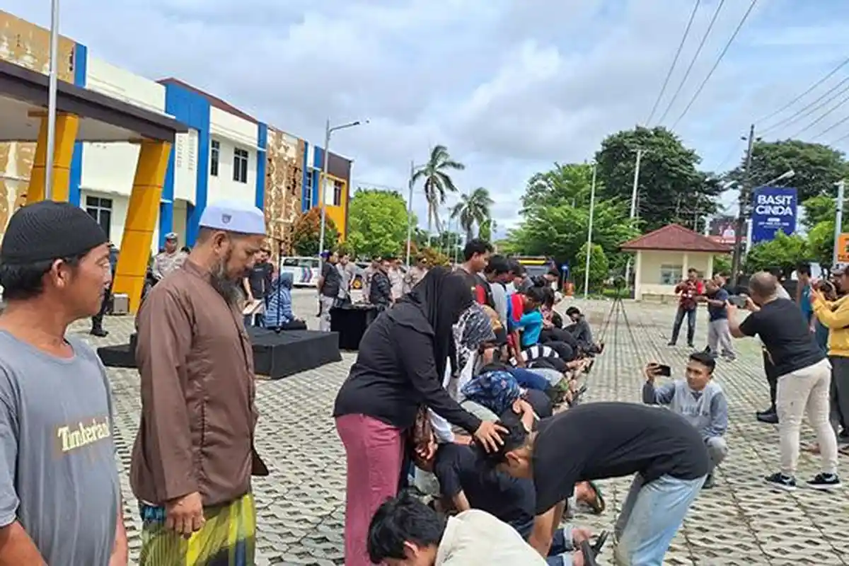 Geng Motor di Pangkalpinang Babel Minta Maaf pada Orang Tua dan Deklarasi Membubarkan Diri