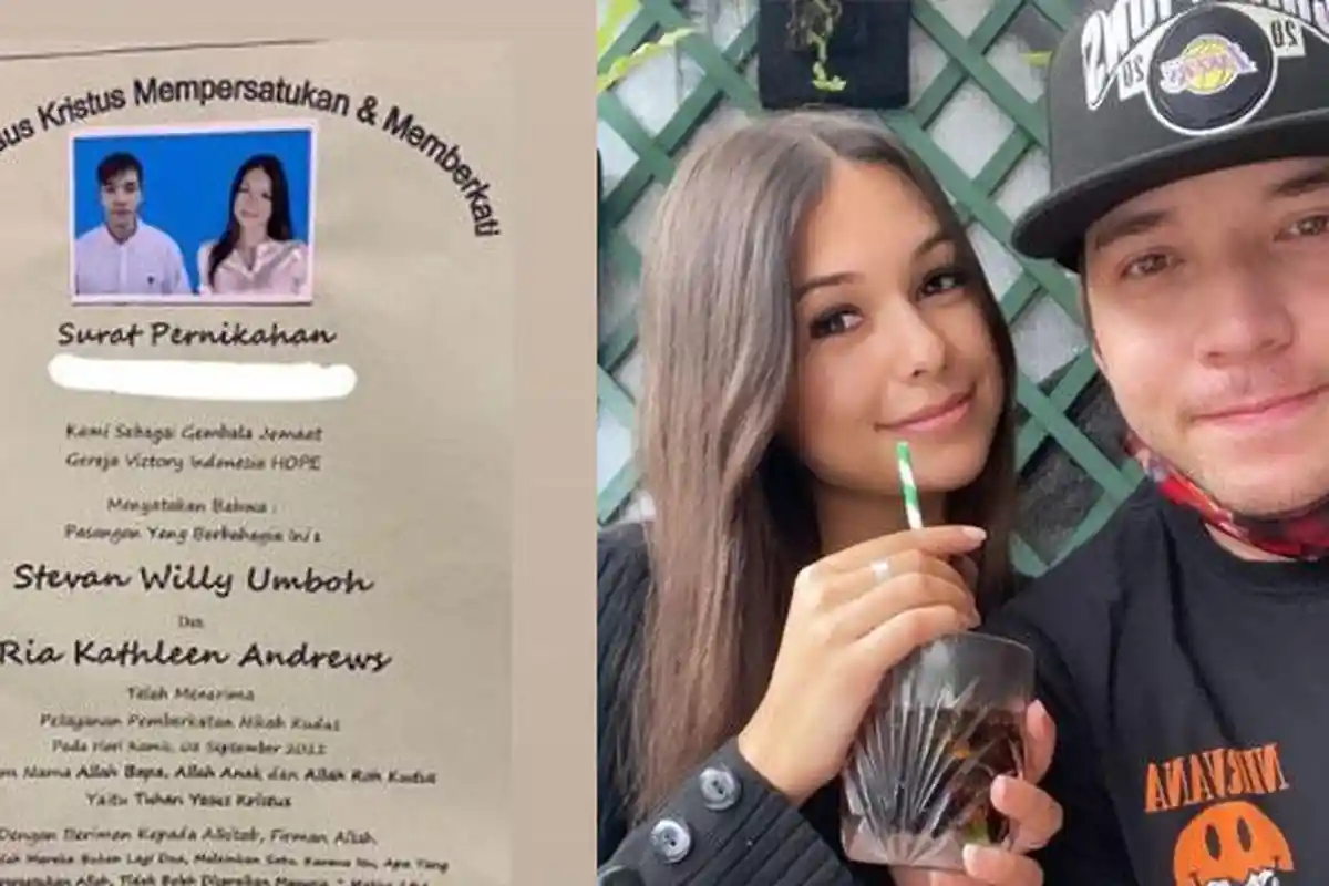 Stefan William Ungkap Pernikahannya Sah dengan Ria Andrews, Unggah Bukti Surat Nikah
