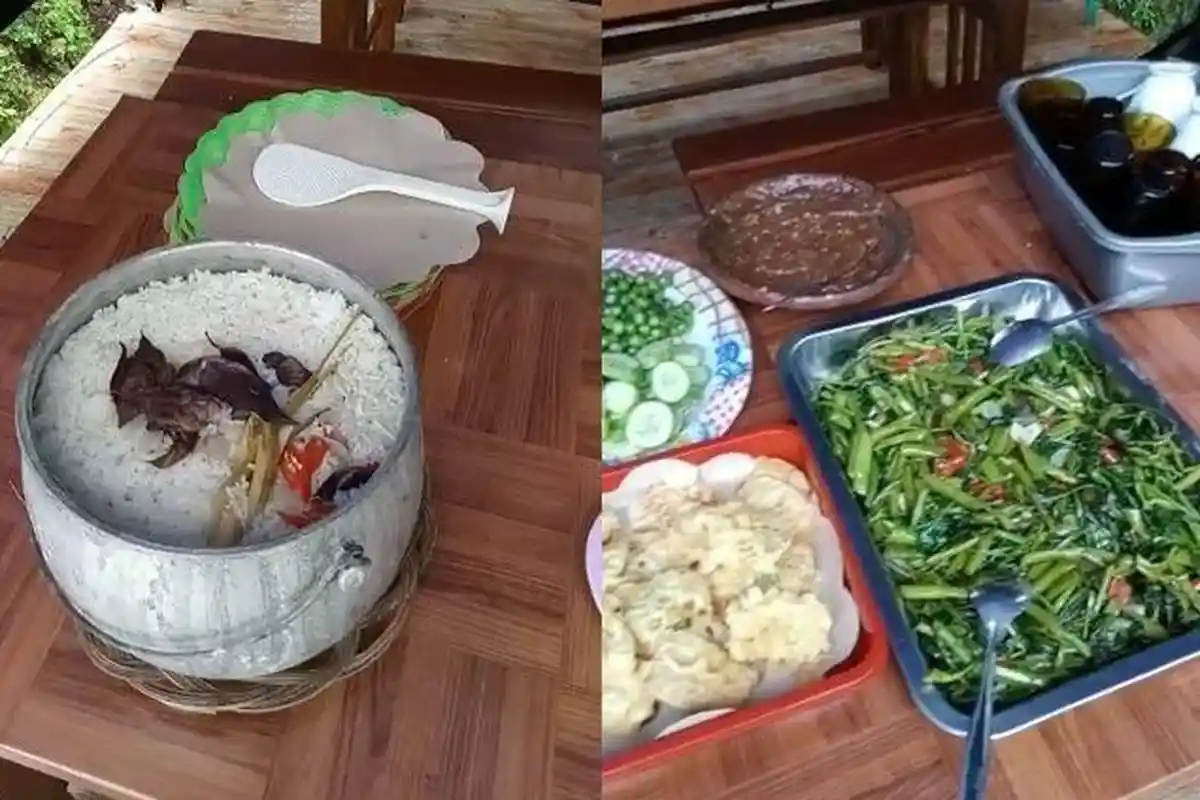 Berwisata ke Pangandaran, Lahapnya Makan Nasi Liwet Citumang yang Lezat Setelah Bermain Body Rafting