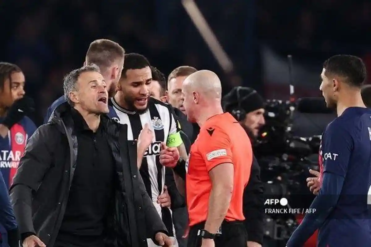 Grup F Liga Champions Panas, Enrique Kesal Meski PSG Dapat Penalti, Newcastle Merasa Dirampok