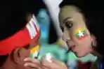 Suporter Myanmar Piala Asia U-19