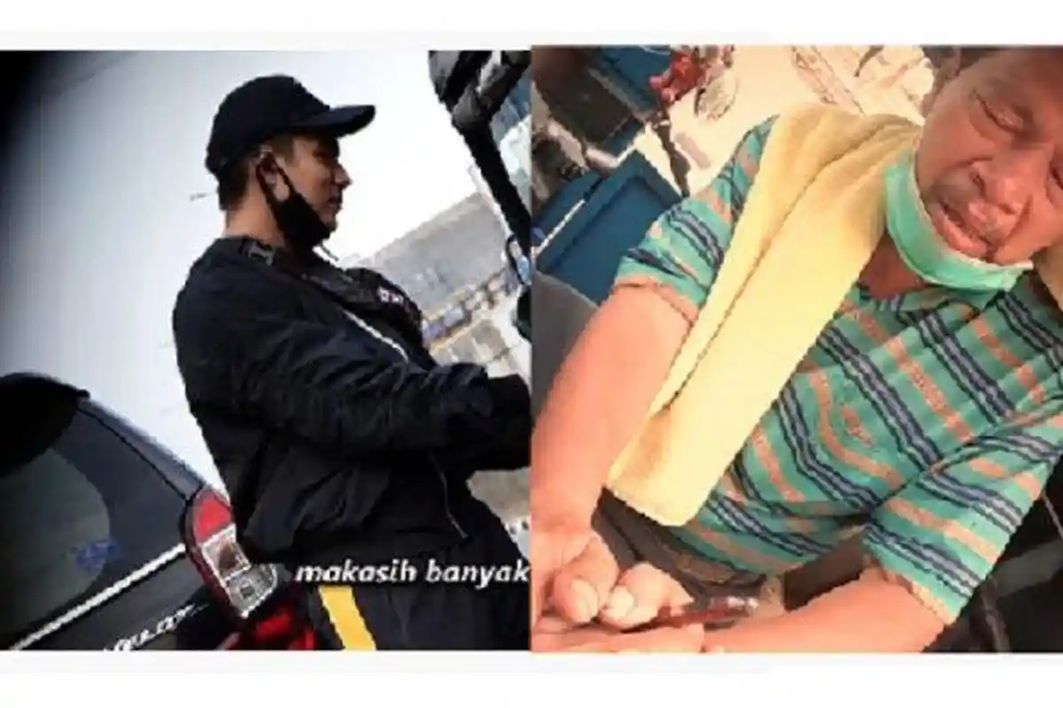 Awalnya Cuma Dikasih Rp 50 Ribu, Sopir Bajaj Ini Malah Dapat Rejeki Nomplok dari Baim Wong