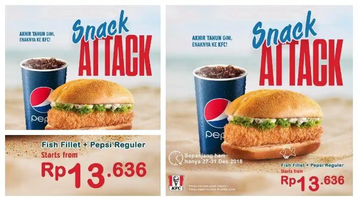 Promo Spesial KFC - Dapat Makanan dan Minuman 'Snack Attack' Hanya Rp ...