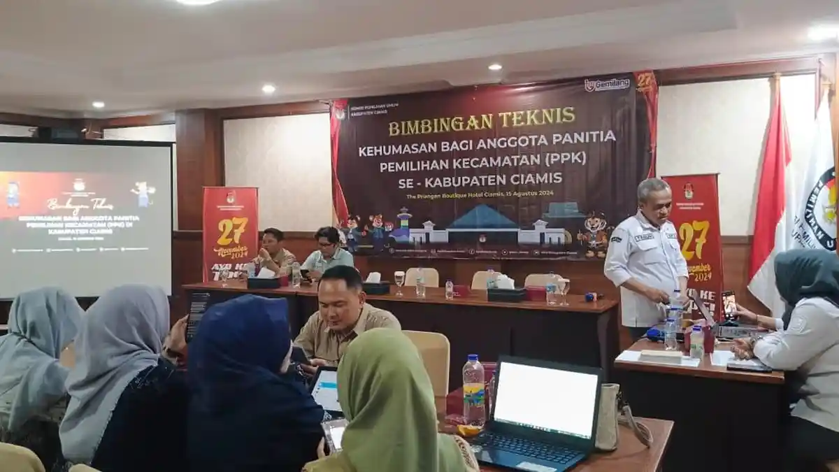 27 PPK Se-Ciamis Dilatih Bimtek Kehumasan Jelang Pilkada 2024, Ini Tujuannya
