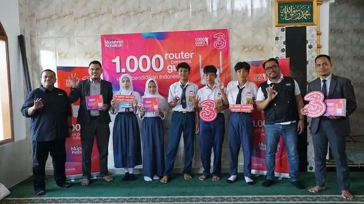 Dari Program Sedekah Kuota, Tri Salurkan 1.000 Router Internet ke Seluruh Pelosok Negeri