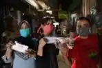 Murid Jahit Bagikan Masker Kain Hasil Jahitannya