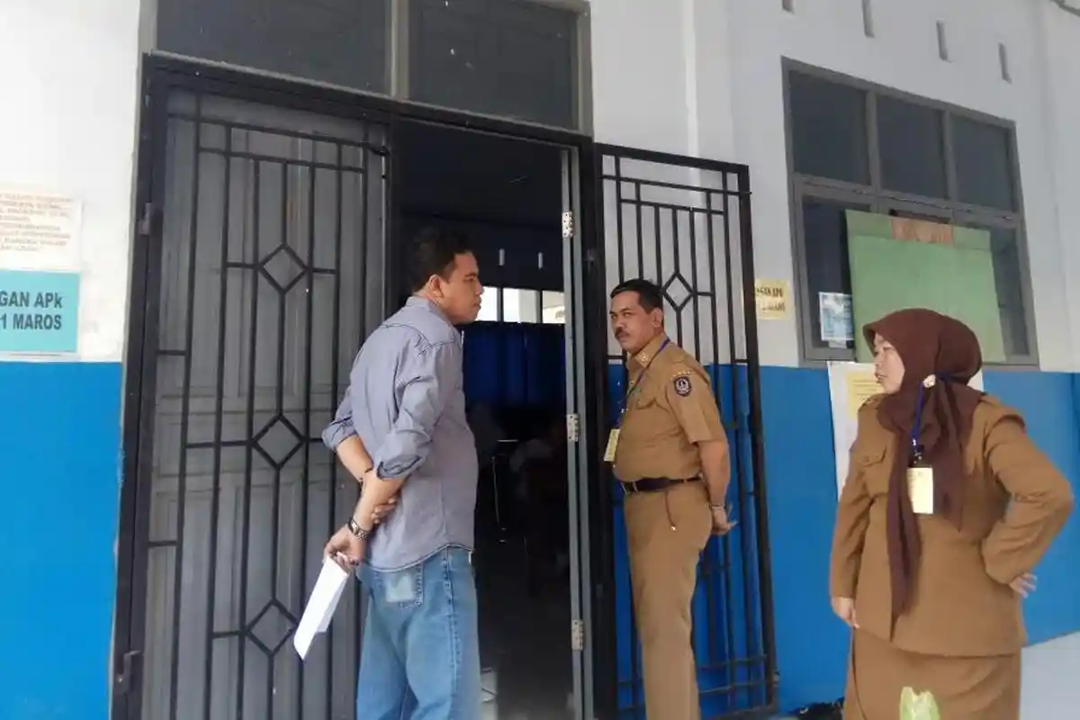 Dewan Pendidikan Maros Pantau UNBK di SMK 1 dan Tri Dharma