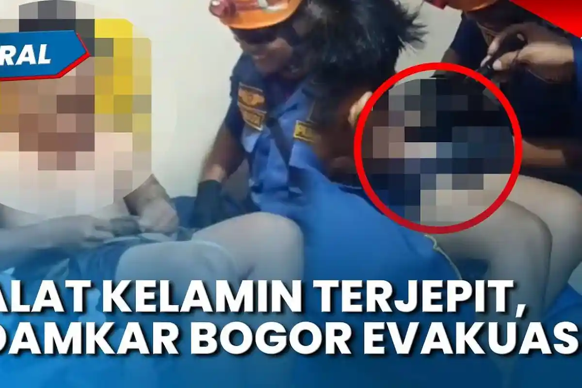 Damkar Bogor Selamatkan Pria yang Alat Vitalnya Tersangkut Resleting