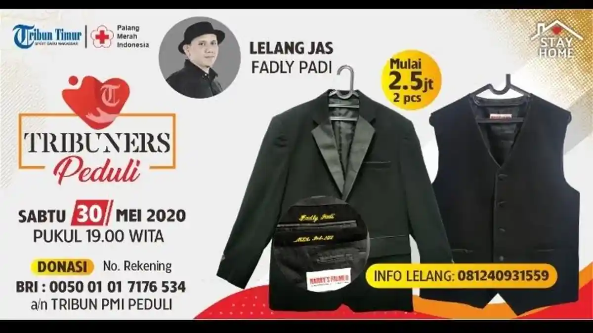 Jas dan Vest yang Dilelang Fadly Padi Reborn untuk Bantu Masyarakat Terdampak Covid-19