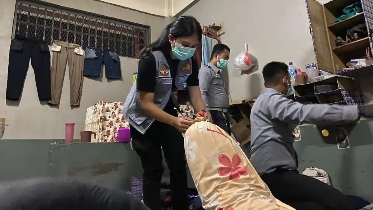 Dukung Program Menteri Imipas Berantas Narkoba, Kadivpas Kumham Sumut Sidak di Lapas Pancurbatu