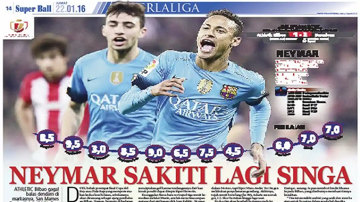 Athletic Bilbao Gagal Balaskan Dendam pada Barcelona