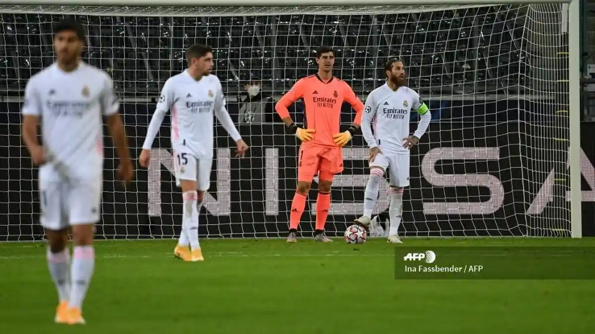 Hasil Liga Champions Gladbach vs Real Madrid, Comback Hazard, Los Blancos Imbang 2-2